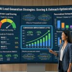AI lead generation strategies dashboard showing conversion improvements